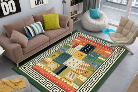 Boho Persian Style Rug – Washable Non-Slip Area Rug for Living Room