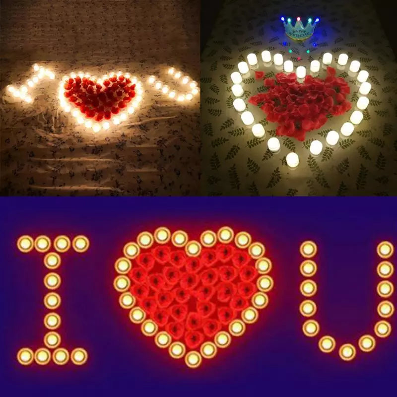 Flameless LED Tea Light Candles – Flickering Battery Operated Night Lights for Home Decor