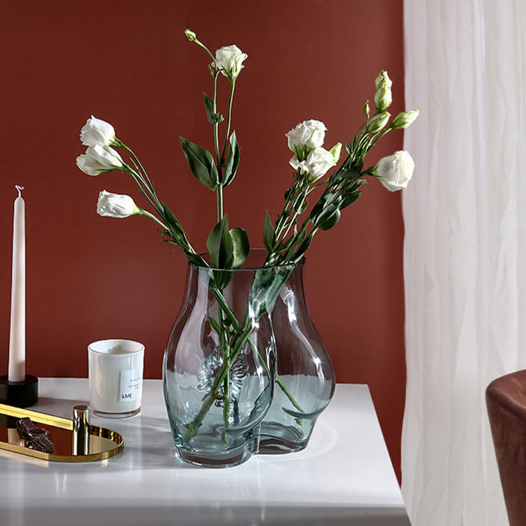 Modern Floral Vase Ornament – Stylish Desktop & Living Room Table Decor