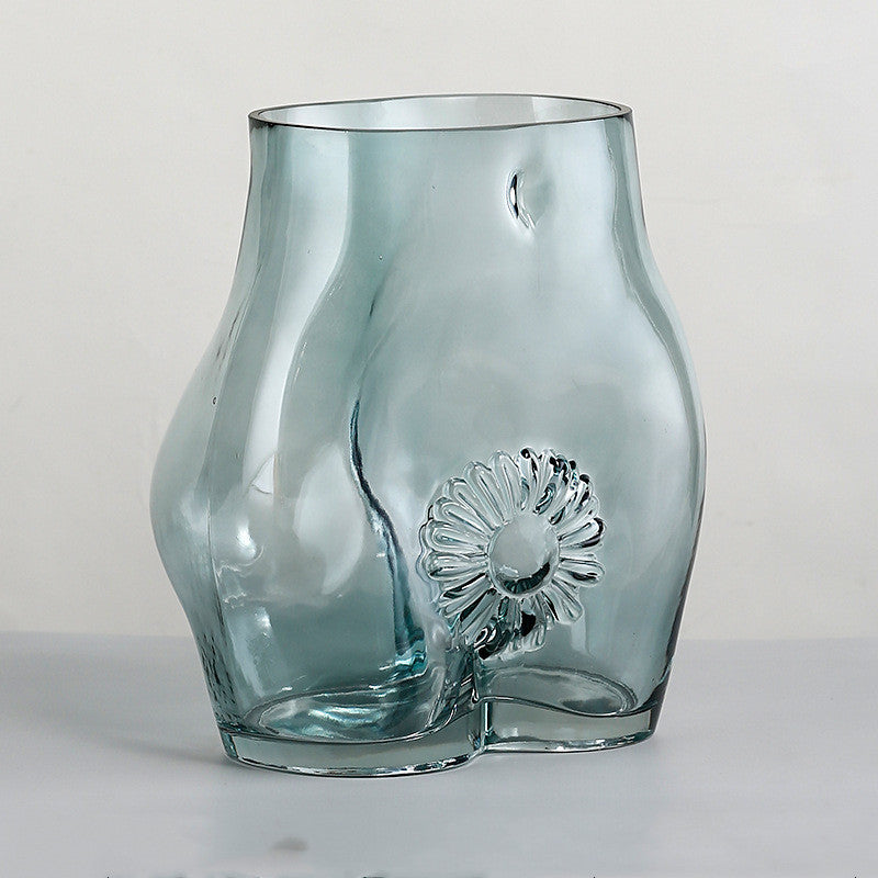 Modern Floral Vase Ornament – Stylish Desktop & Living Room Table Decor
