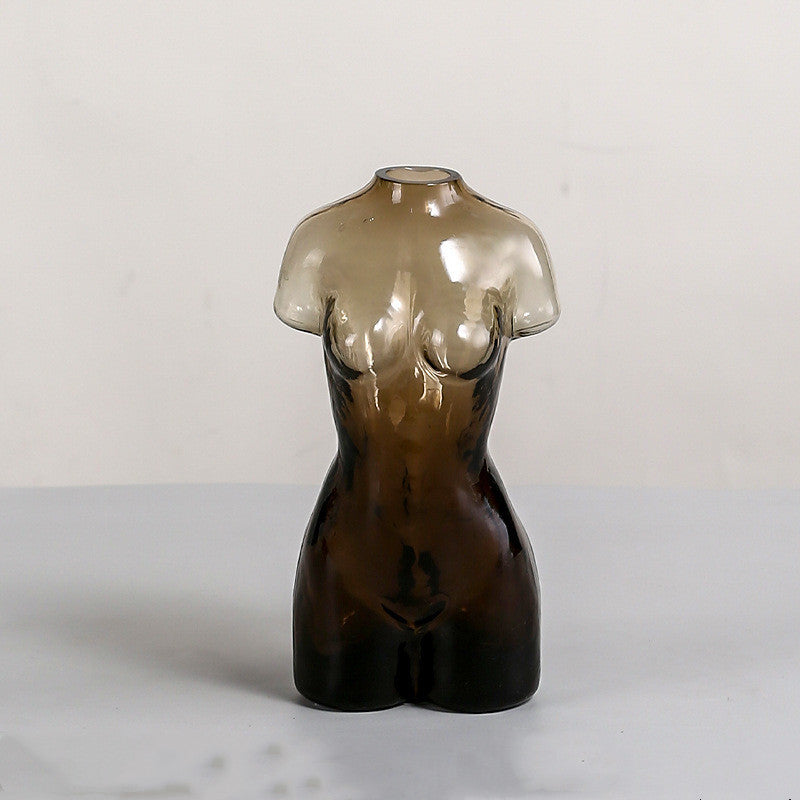 Modern Floral Vase Ornament – Stylish Desktop & Living Room Table Decor