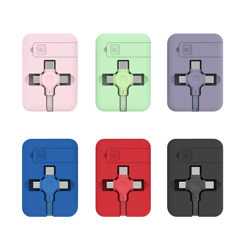 Portable 4 in 1 USB Charging Cable –  Travel Organizer Charger