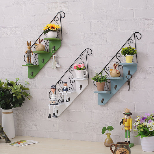 Nordic Wooden Wall Rack for Organized Living