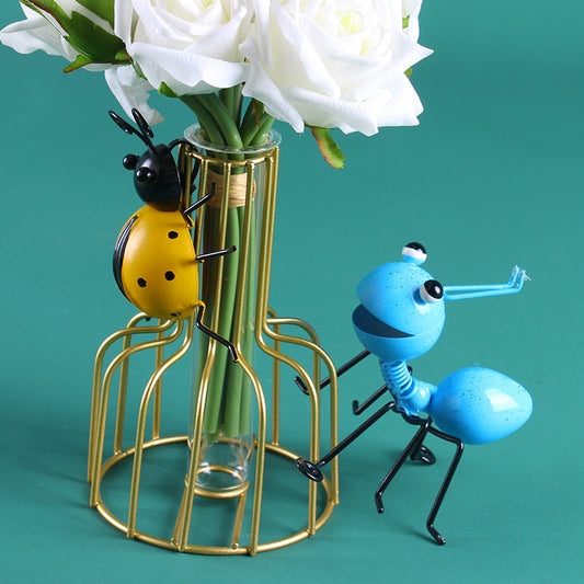 Metal Ant Garden Wall Decor – 3D Insect Sculpture for  Home Decoration