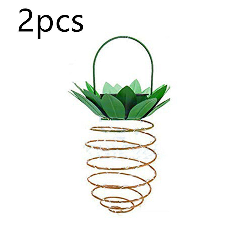 Eco-Friendly Solar Garden Lights – Waterproof Pineapple LED Fairy String