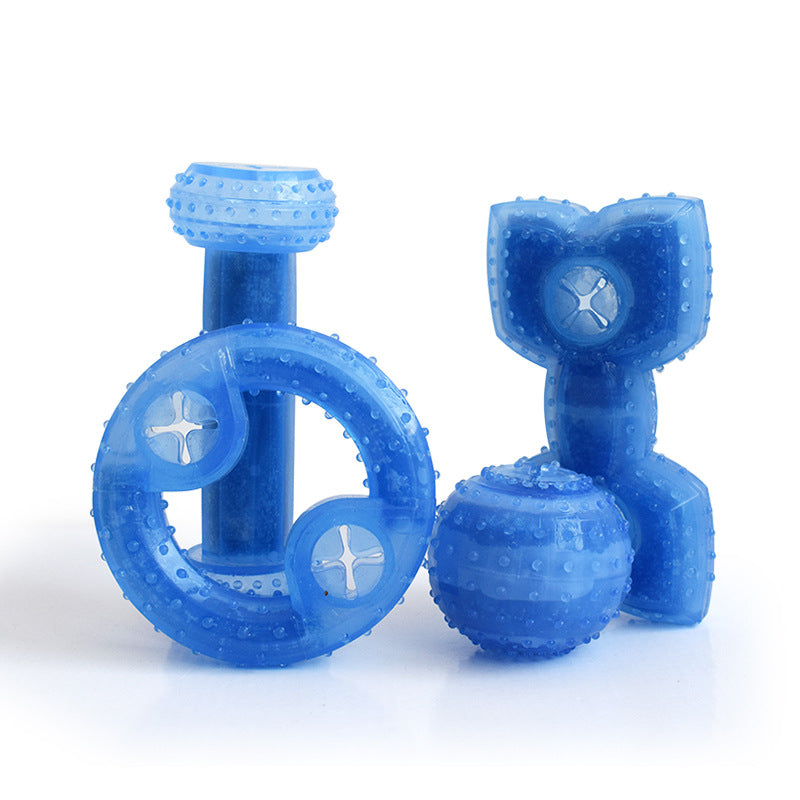 Freezeable Puppy Chew Toy – Tough Dog Teething Ring for Hot Days