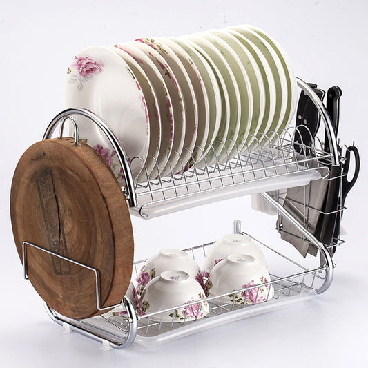 Kitchen Drain Rack Organizer – Sink Storage for Sponges, Soap & Dish Drying