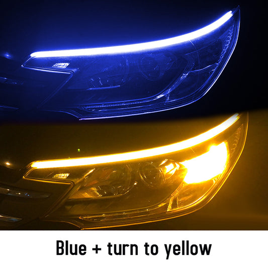 Universal LED DRL Lights – Waterproof Turn Signal Light Strip for Cars