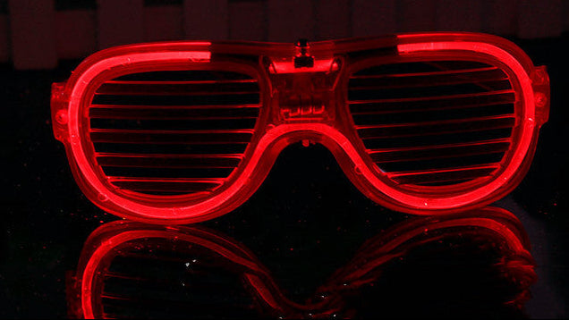 LED Glow Glasses Shutter Shades – Light Up Party Accessories for Kids & Adults
