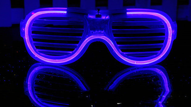 LED Glow Glasses Shutter Shades – Light Up Party Accessories for Kids & Adults