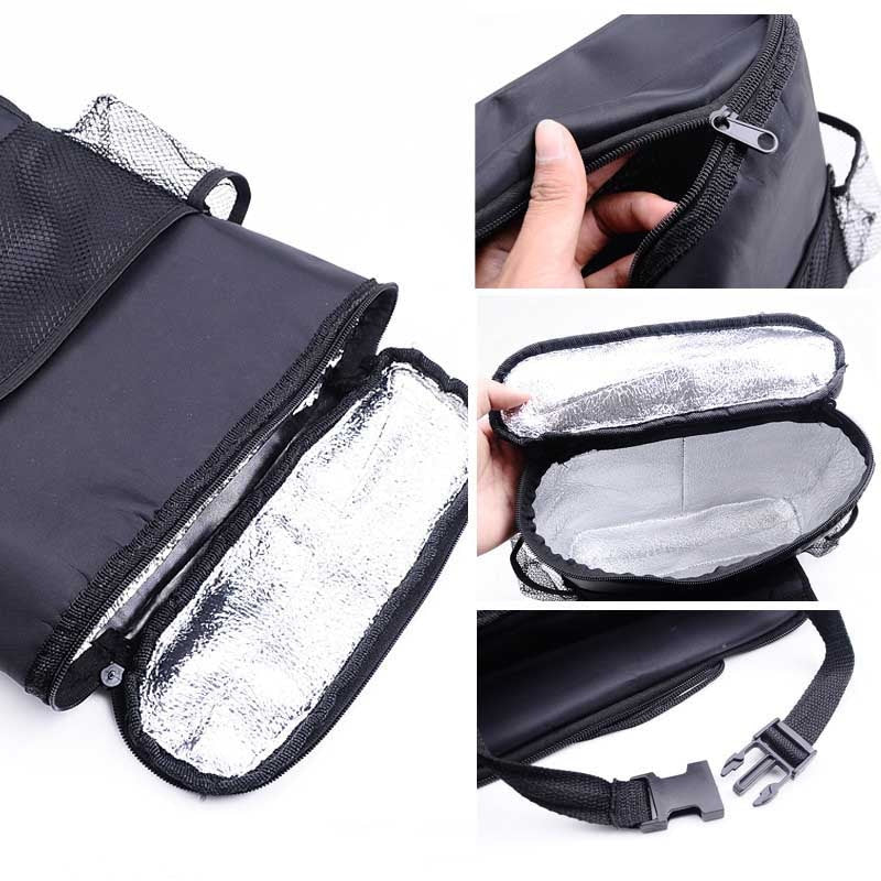 Car Seat Storage Organizer with Cooler Bag – Thermal Multifunction Car Organizer for Travel