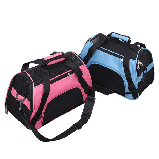 Portable Pet Mesh Travel Carrier – Lightweight Dog & Cat Carrier Bag