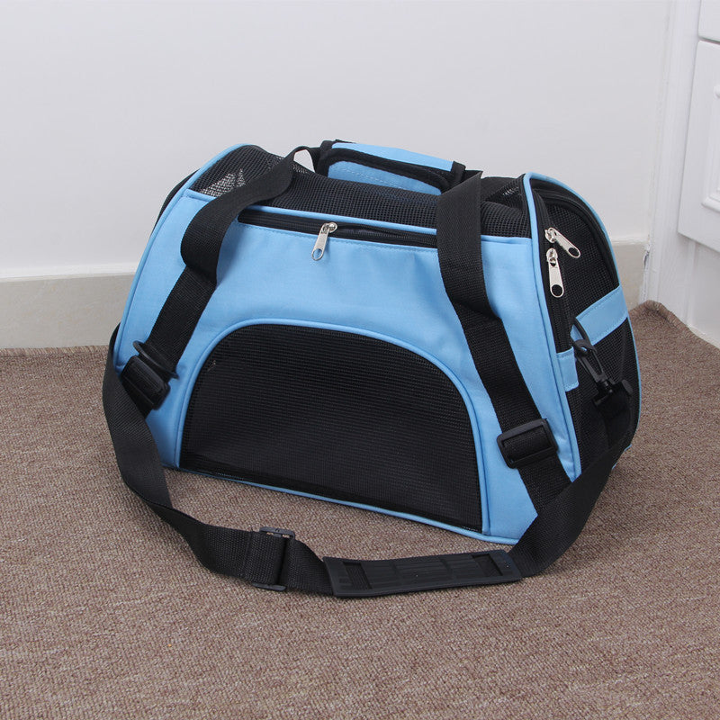 Portable Pet Mesh Travel Carrier – Lightweight Dog & Cat Carrier Bag