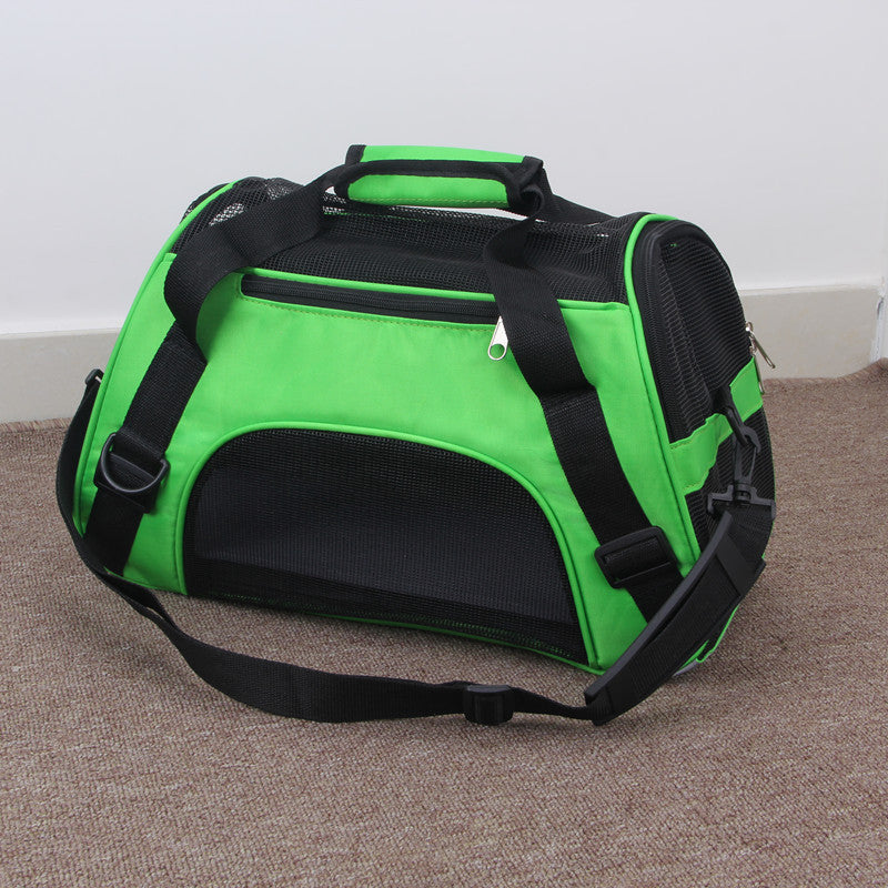 Portable Pet Mesh Travel Carrier – Lightweight Dog & Cat Carrier Bag