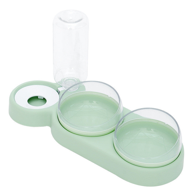 Raised Pet Food & Water Bowl Set – Automatic Dispenser for Cats and Dogs