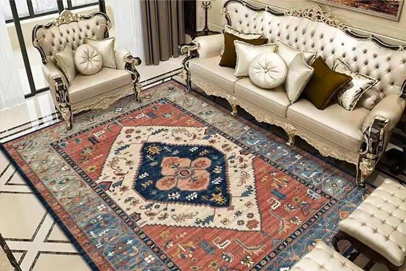 Vintage Bohemian Carpet – Persian Style Area Rug for Living Room & Bedroom