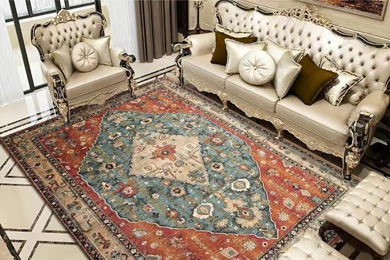Vintage Bohemian Carpet – Persian Style Area Rug for Living Room & Bedroom