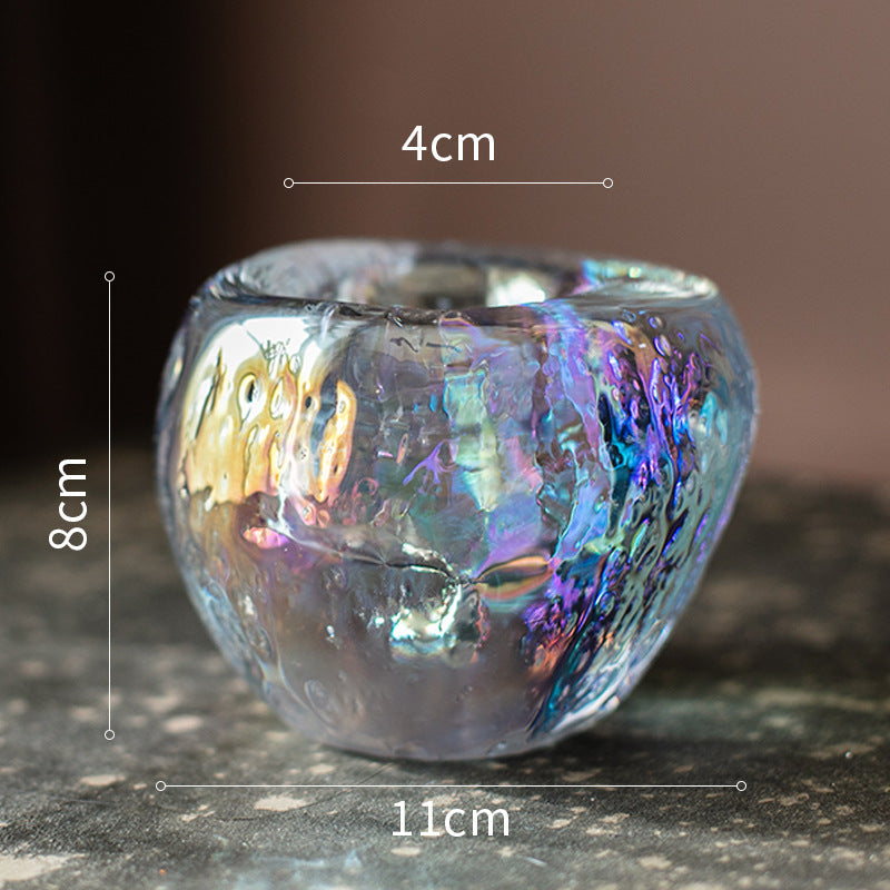 Decorative Glass Candle Cup Holder – Romantic Home Tabletop Lighting Decor