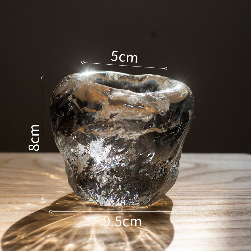 Decorative Glass Candle Cup Holder – Romantic Home Tabletop Lighting Decor