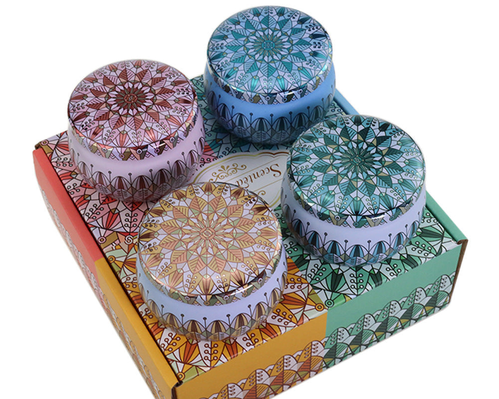 Luxury Dried Flower Scented Candle – Aromatherapy Home Decor Gift