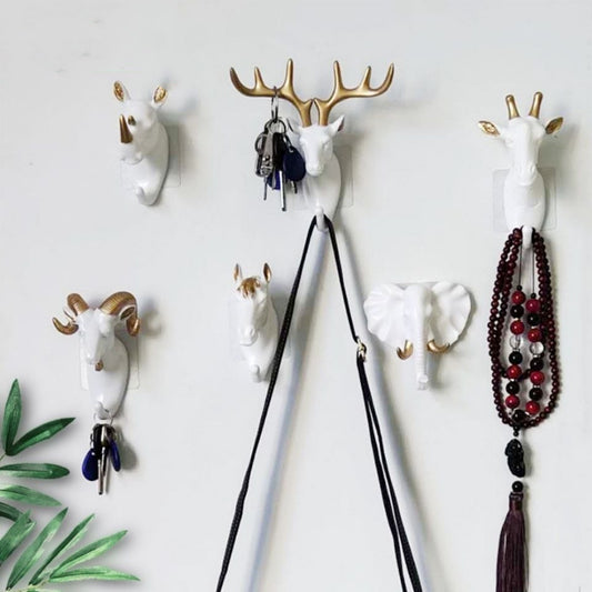 Animal Head Wall Hanging Hook – Modern Coat Hook for Home Organization & Decor