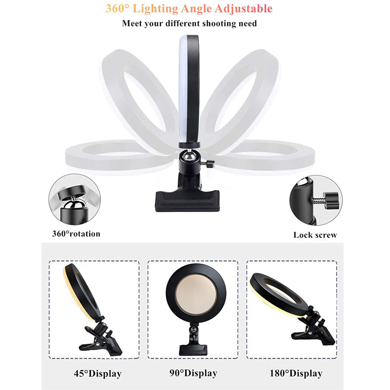 Desktop Clip Video Light – LED Lighting for Mobile & Video Conferences