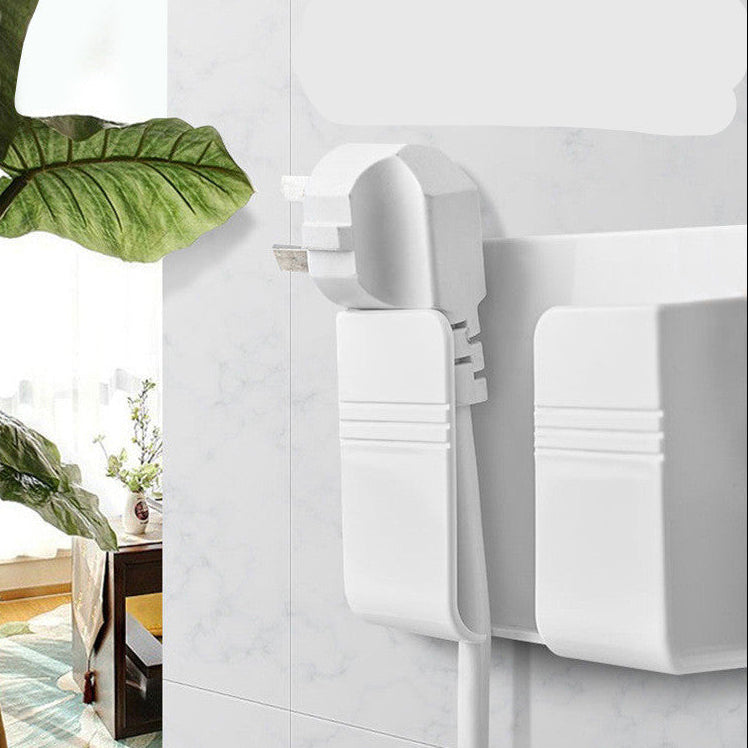 Wall Mount Phone Storage Box – Charging Holder for Cable & Phone