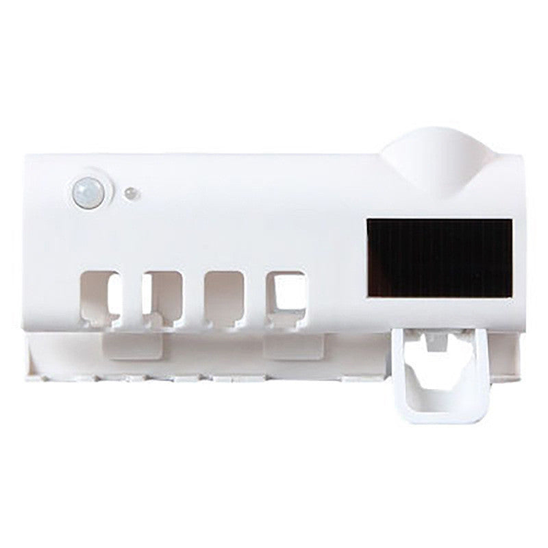 Modern Toothbrush Holder with Dispenser – Wall Mounted Bathroom Storage Solution