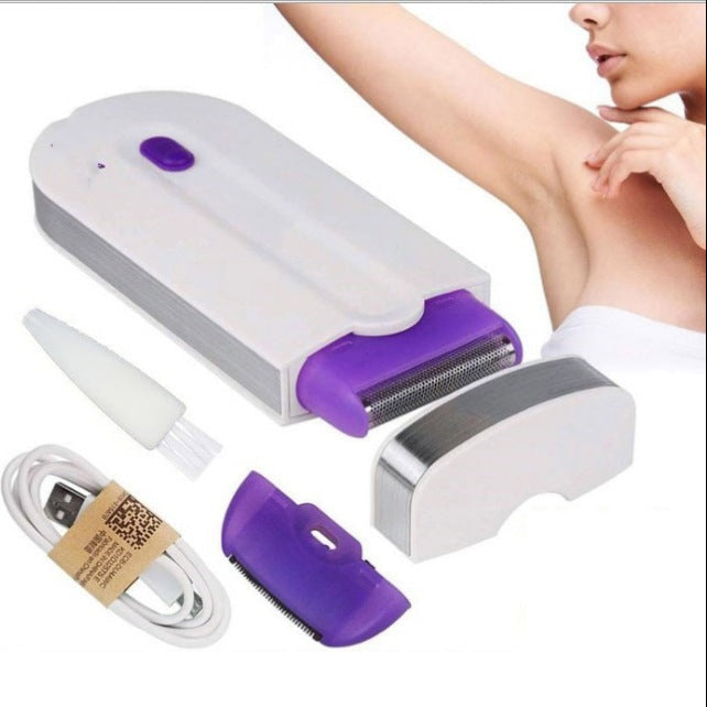 Portable Electric Hair Remover for Women | Painless Facial & Body Shaver Device