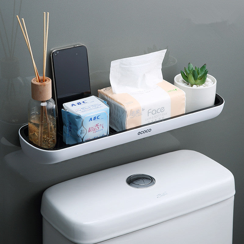 Space Saving Bathroom Storage Shelf Rack – Wall Mounted Organizer for Kitchen & Home