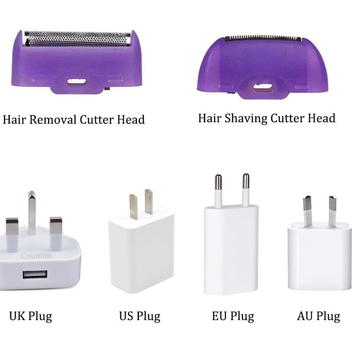 Portable Electric Hair Remover for Women | Painless Facial & Body Shaver Device