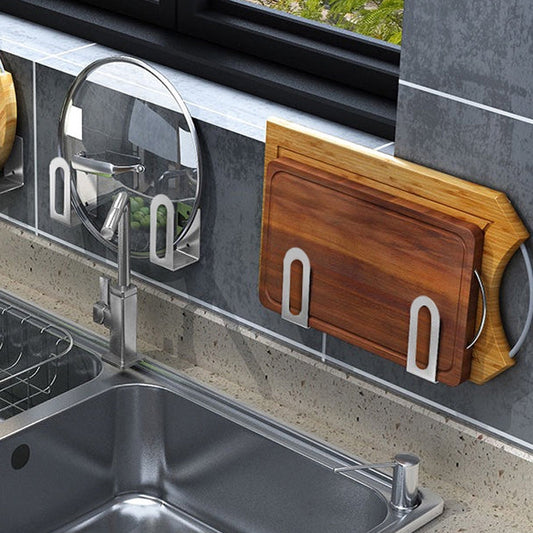 Space Saving Kitchen Rack Organizer – Pot Cover & Cutting Board Storage Holder Shelf
