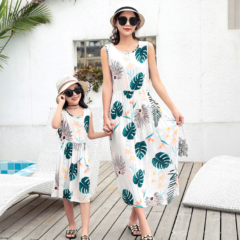 Mother Daughter Vacation Dress Set – Beachwear Summer Outfit