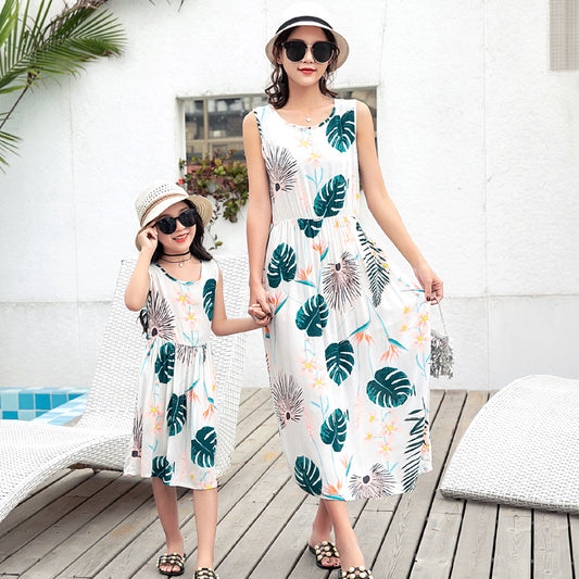 Mother Daughter Vacation Dress Set – Beachwear Summer Outfit