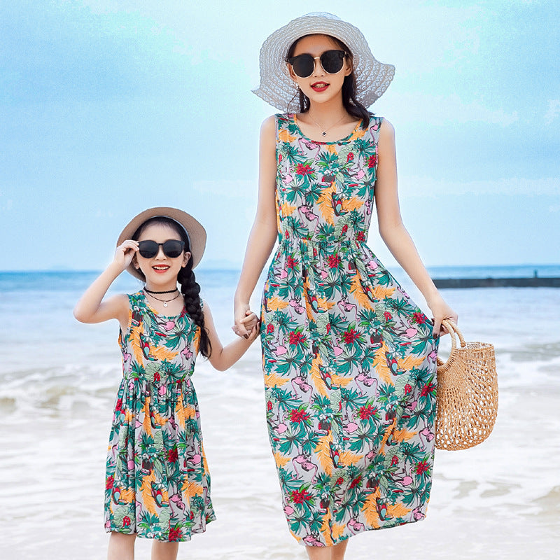 Mother Daughter Vacation Dress Set – Beachwear Summer Outfit