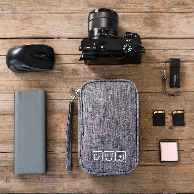 Compact Electronics Organizer Bag – Travel Cable Case for Chargers, Headsets & Accessories
