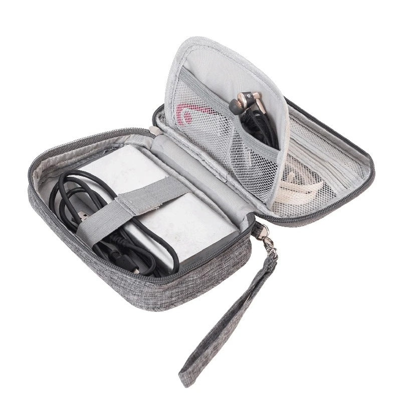 Compact Electronics Organizer Bag – Travel Cable Case for Chargers, Headsets & Accessories