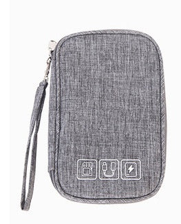 Compact Electronics Organizer Bag – Travel Cable Case for Chargers, Headsets & Accessories