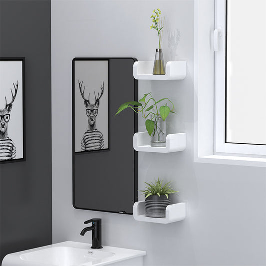 Modern Bathroom Shelf Organizer – Easy Install Wall Storage for Toiletries