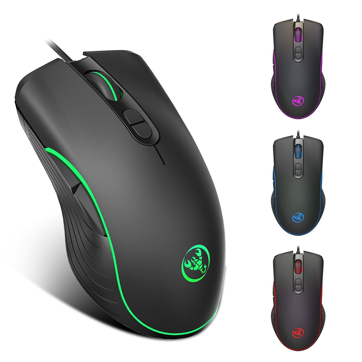 RGB Gaming Mouse Wired – Glowing LED Gamer Mouse