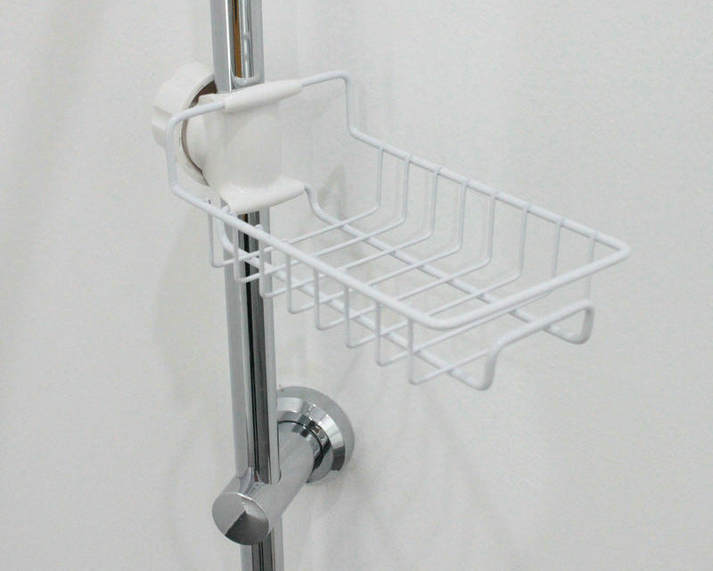 Space-Saving Sink Organizer – Adjustable Shelf for Sponge, & Soap