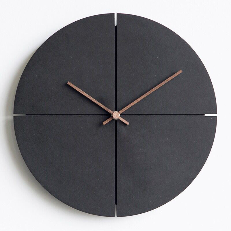 Modern Minimalist Wooden Clock – Elegant Wall Decor for Home