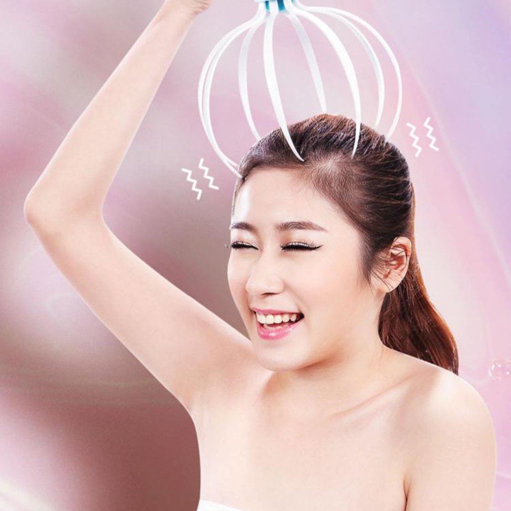 Electric Scalp Massage Tool – 8 Claw Head Massager for Relaxation, Circulation & Hair Care