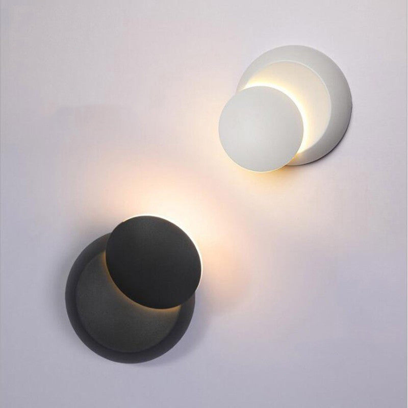 Rotating LED Wall Lamp – Lunar Eclipse Light for Bedroom, & Living Room