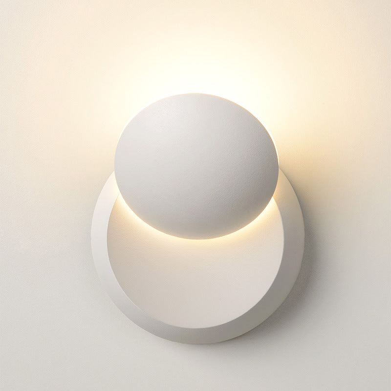 Rotating LED Wall Lamp – Lunar Eclipse Light for Bedroom, & Living Room