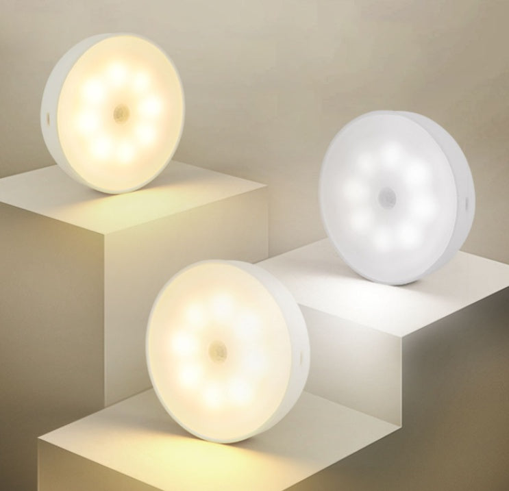 Wireless USB Motion Sensor Light – Rechargeable LED Puck Light