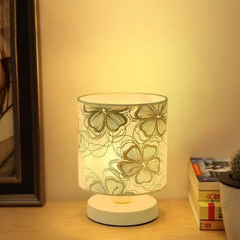 Wooden LED Table Lamp – USB Night Light for Bedroom & Living Room