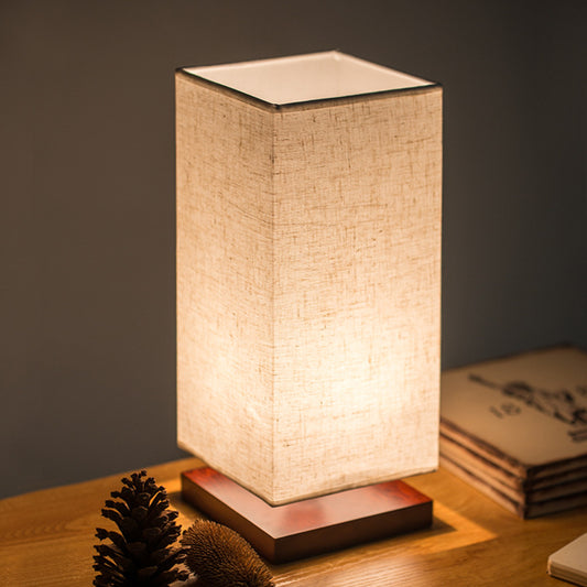 Wooden LED Table Lamp – USB Night Light for Bedroom & Living Room