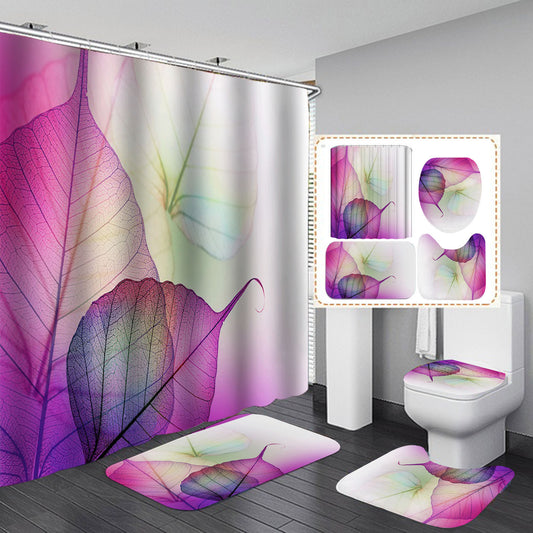 Designer 3D Art Shower Curtain & Bath Mat Set –  Modern Bathroom Decor