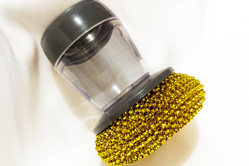 Soap Dispensing Palm Brush – Effortless Dish Cleaning Tool